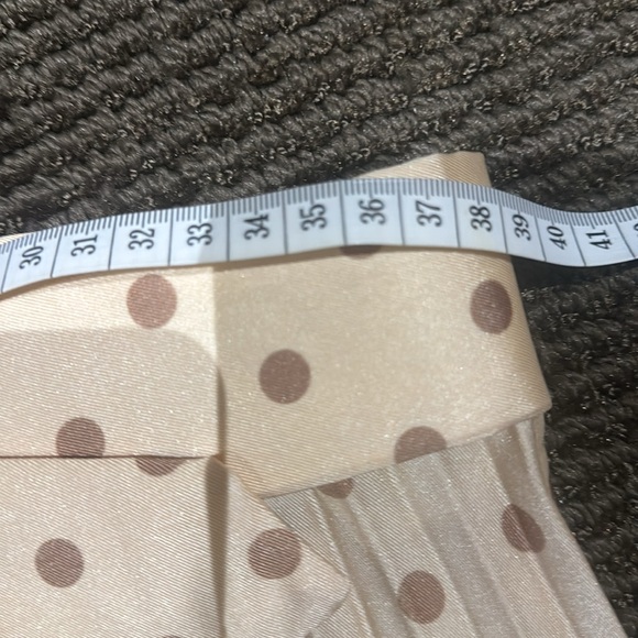 Pre-Owned SANDRO PARIS JAUNE pleated maxi skirt polka dot in yellow size 3 - Picture 5 of 5